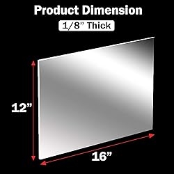 CALPALMY (4-Pack) 12x16" Clear Acrylic Sheet