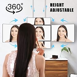 OLIBUY 5 Way Mirror, 360 Mirror for Self Hair