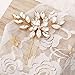 Venusvi Bride Wedding Crystal Hair Pins Rhinestone Bridal Hair Pieces Wedding Hair Accessories for Women and Girls (Pack of 2) (Gold)
