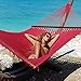 Jumbo Caribbean Hammock - 55 INCH - Soft-Spun Polyester (red)
