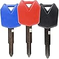 gradora Motorcycle Blank Uncut Key Duplicate Key Replacement for Kawa-saki ZX6R ZX9R ZX10R ZX12R ZX14R Ninja 650R Z1000 Z750S Vulcan 636 Versys 650 ZXR250 ZXR400 ZZR 250 400 600 1100(Pack of 3)