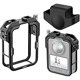 NEEWER Osmo 360 Cage, Aluminum Alloy Action Camera Video Rig Stabilizer with Protective Cover, Compatible with DJI Osmo 360 Combo Accessories & Magnetic Quick Release Ecosystem, AC048