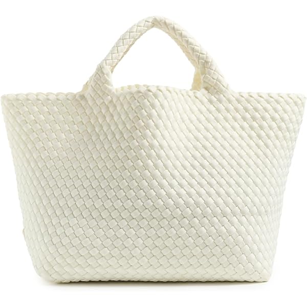 Amazon.com: Naghedi Women's St Barths Medium Tote, Ecru, Off