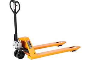 VEVOR Pallet Jack, 5500 lbs Load Capacity, Manual Pallet Truck with 48L x 27W Inch Forks for Material Handling, 3.35-7.1 Inch