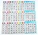 Bingo Paper Game Cards - 3 cards - 10 sheets - 100 books - 4 Inch by 12 Inch Size Disposable Sheet - Made in USA primary