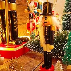 Jolik 6 PCS Nutcracker Ornament Set Wooden