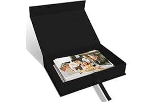 Sprsthai Photo Storage Box 5x7- Archival Photo Organizer Box with Lid, Stackable Memory Keepsake Box for Photos, Pictures, Ce
