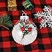 Auihiay 3.15 Inch Christmas Plastic Discs Ornaments, Clear Disc Balls Fillable for DIY Craft Projects, Valentines Day, Wedding, Birthday, Party, Home Decor (Pack of 6)