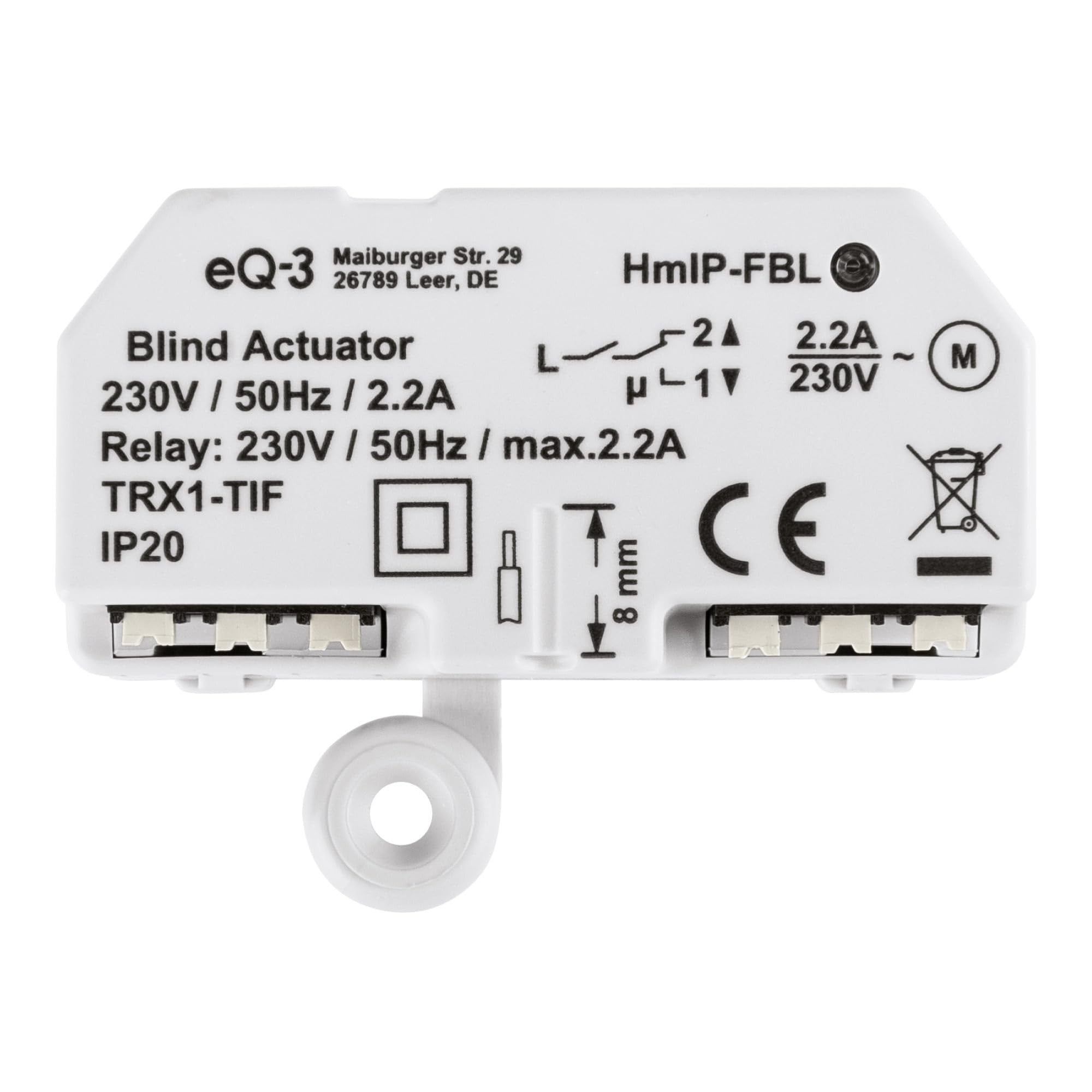 Homematic IP 151398A0 Blinds Actuator Flush-Mount, Grey