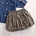 Cute Baby Boy Girl Blue Jean Shirt +Leopard Print Short Skirt+ Headband Outfits Set (6-12 Months, Blue+Leopard Print)