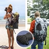 Lanjue 2 Pack 10m Cotton Rope 8mm Black Soft Twisted Cord Storage Bag view 2