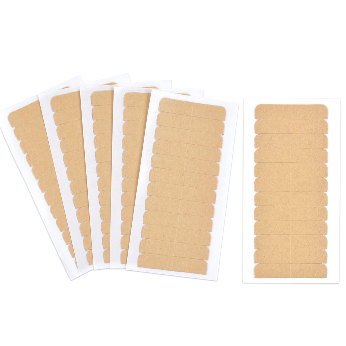 180 Pcs Hair Extension Tape Tabs Double Sided Extension Tapes Replacement Tapes for Hair Extensions (4 x 0.8 cm,Nude Color)