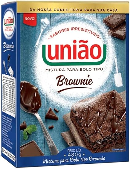 Mistura para Bolo tipo Brownie União 480g 