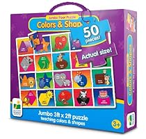 The Learning Journey Jumbo Floor Puzzles, Colors and Shapes