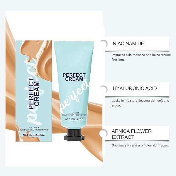 LIOZXIUT SUPREME CREAM BODY PERFECTOR, SUPREME CREAM ALL-OVER COMPLEXION PERFECTOR – LASTING CC CREAM FOUNDATION，WATERPROOF & TRANSFER-RESISTANT SKIN TINT. (1PCS)