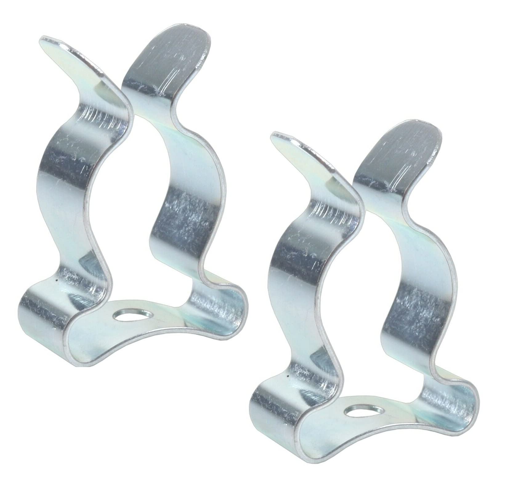 Merriway BH04496 (2 Pcs) BZP Spring Steel Tool Clips Terry Grip 50-60mm (2 - 2.3/8 inch) - Pack of 2 Pieces