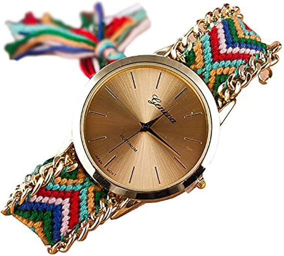 Amazon Zoooom 腕 時計 ミサンガ ブレスレット 風 デザイン ウォッチ クォーツ ファッション カジュアル ギフト プレゼント 男性 女性 メンズ レディース カラー 07 Zm Watch3066 07 メンズ腕時計 腕時計 通販