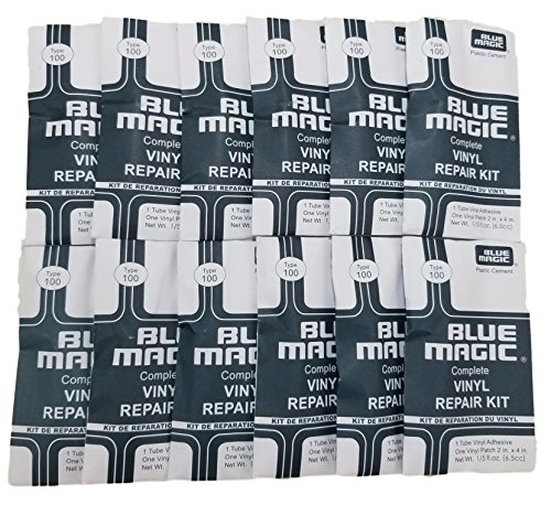 True Choice Stores Vinyl Repair Patch Kit Multi Packs For Repairing Vinyl Boats, Flotation Devices, Pools, Waterbeds, Air Mattresses And More (12 Tubes Of Adhesive And 12 2" X 4" Patches) - Thumbnail 3