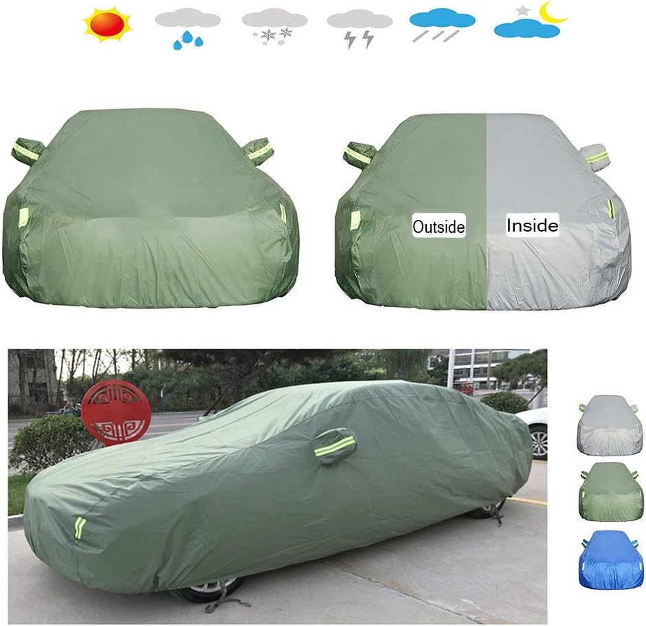CARCOVERCJH Compatible with Car Cover NISSAN GT-R,Waterproof Snow Protection Sunscreen Car Protection Cover Car Tarpaulin Oxford Cloth Garagefor (Color : A, Size : 2009 R35)
