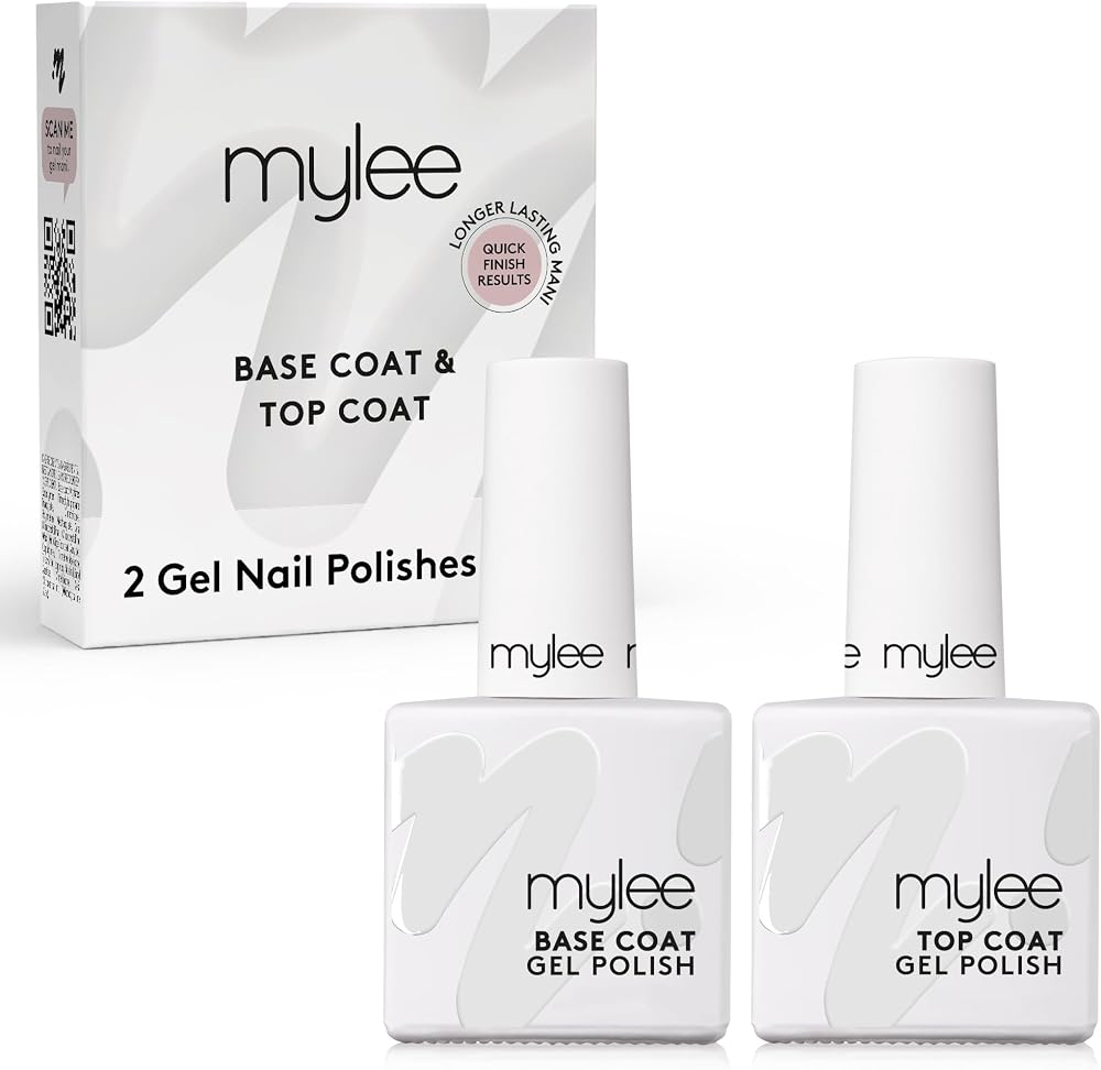 Mylee MyGel Top & Base Coat 2x10ml UV/LED Soak-Off Gel Finish
