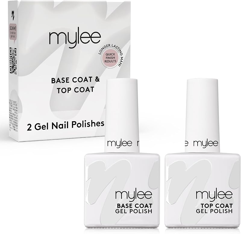 Mylee MyGel Top & Base Coat 2x10ml UV/LED Soak-Off Gel Finish