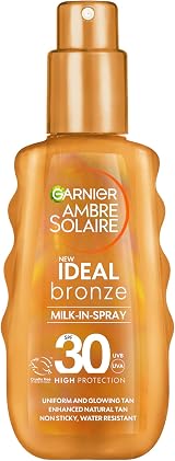 Garnier Ambre Solaire Ideal Bronze SPF30 Tan Enhancing Spray 150ml view 1
