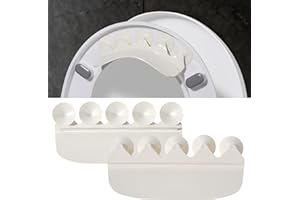 Toilet Splash Guard Pee Deflector with Strong Suction Cups – Urine Guard Prevents Pee Leaks 5 Large Suction Cups with Center 