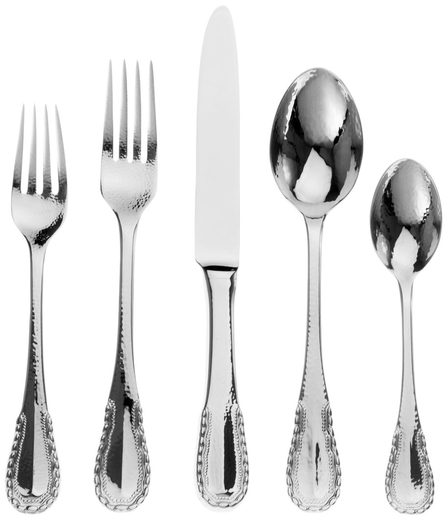 Ricci Merletto 5-Piece Place Setting Stainless Flatware, Service for 1