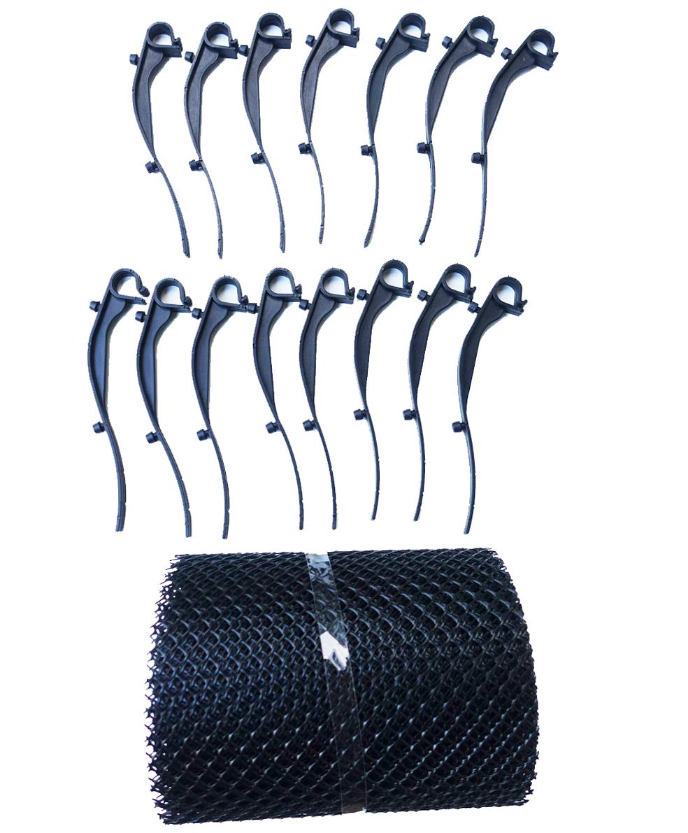 Gutter Guard with Hooks Easy to Install with Clip and Brackets Measures