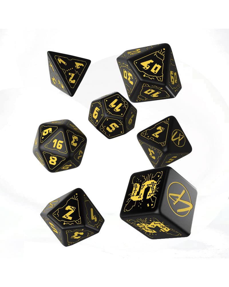 Q-Workshop Cyberpunk Red Dice Set Wet Work, Various