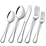 60 Piece Silverware Set for 12, Stainless Steel