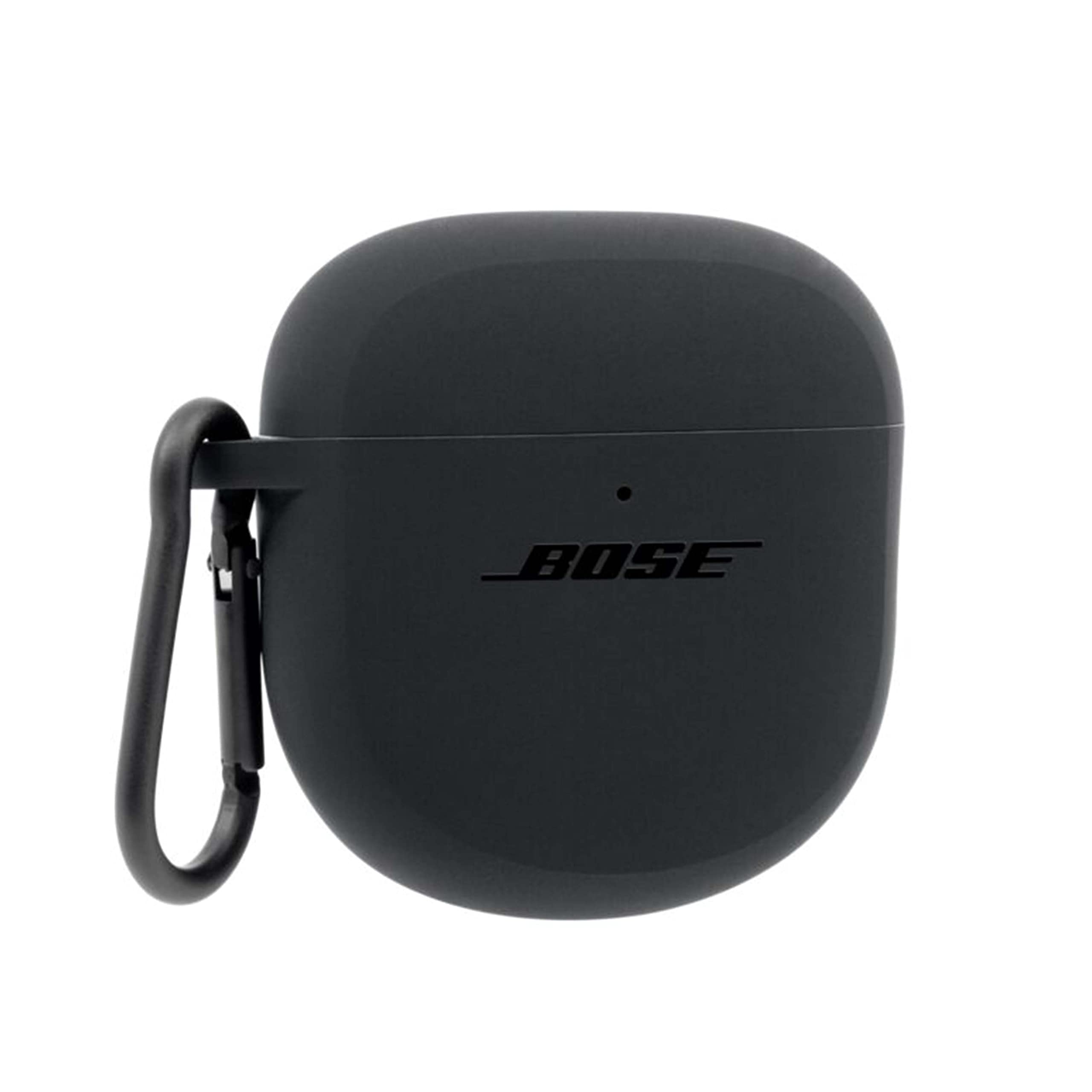 Bose QuietComfort Earbuds II Silicone Case Cover Bose QC EarbudsⅡを保護する シリコンケースカバー アルミ製カラビナ付き トリプルブラック商品画像