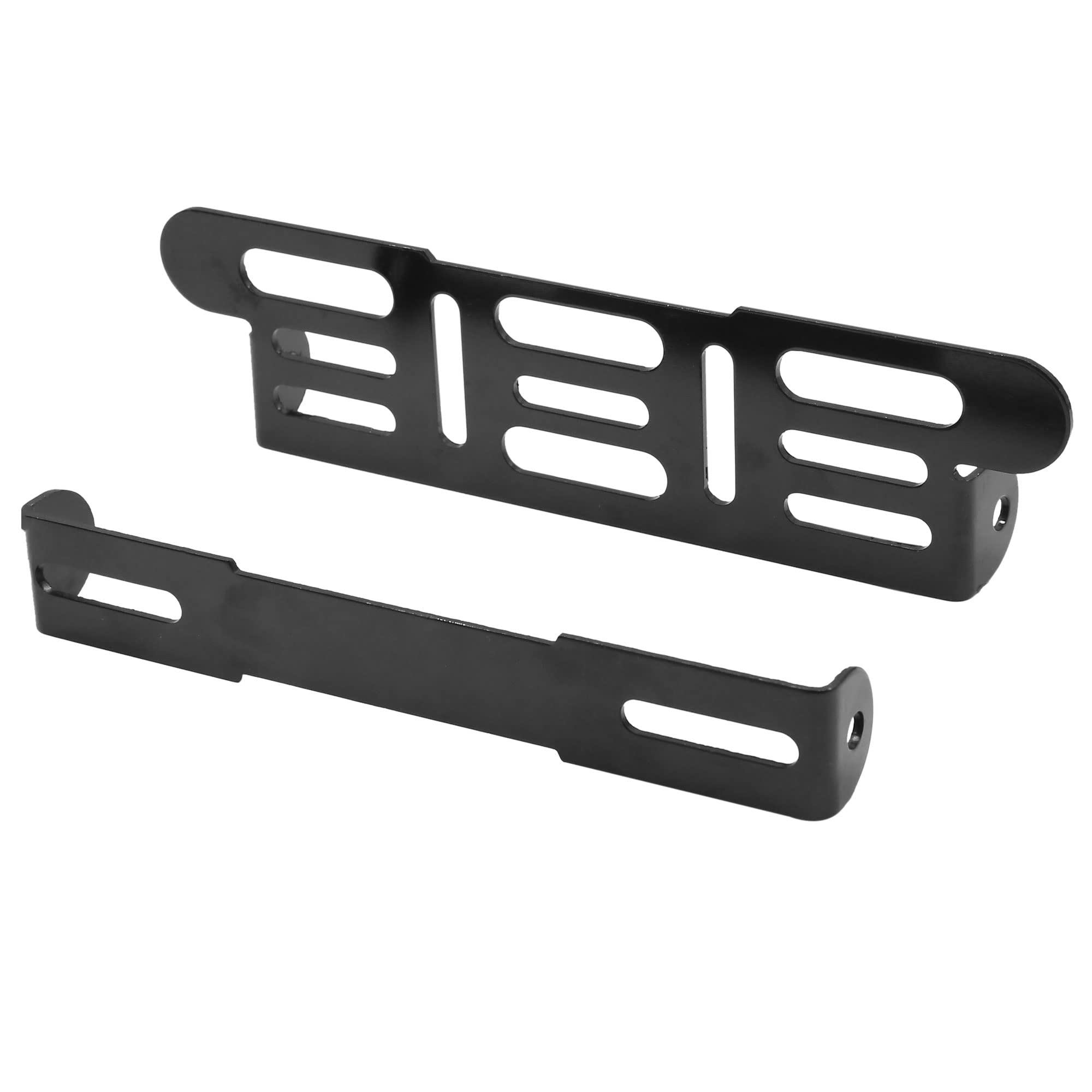 sourcingmap Black Universal Motorcycle Adjustable License Number Plate Frame