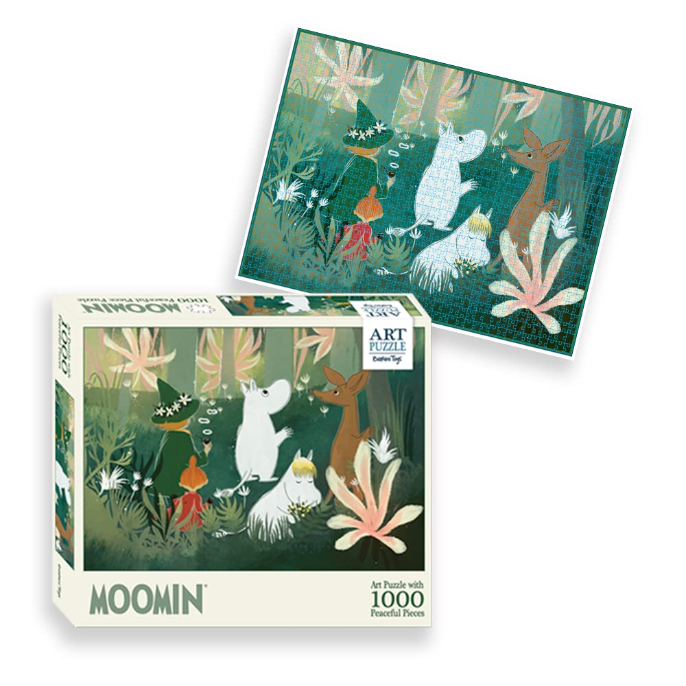 Moomin Art Puzzle - A Walk in the Woods - 1000 piece Jigsaw (Green)