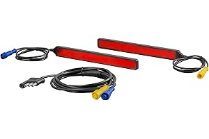 CURT 53201 Auxiliary Automotive LED Light Strips for Hitch Cargo Carrier, Bike Rack, 2-Pack