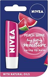 NIVEA Watermelon Shine Lip Balm 4.8g Moisturising Organic Jojoba Oil 24h view 1