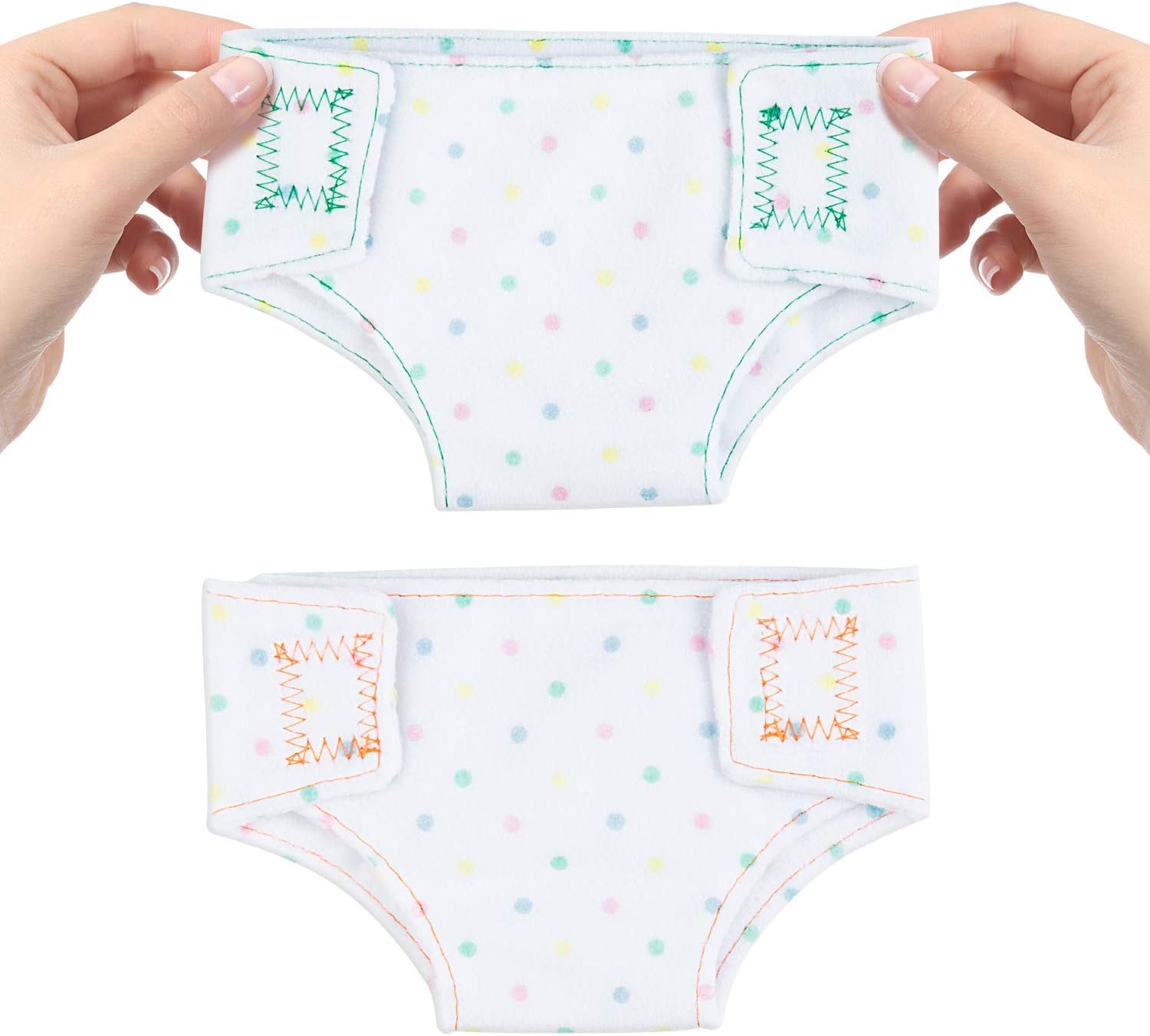 Diealles Shine 6 Pieces Baby Doll Nappies for Dolls, Doll Accessories