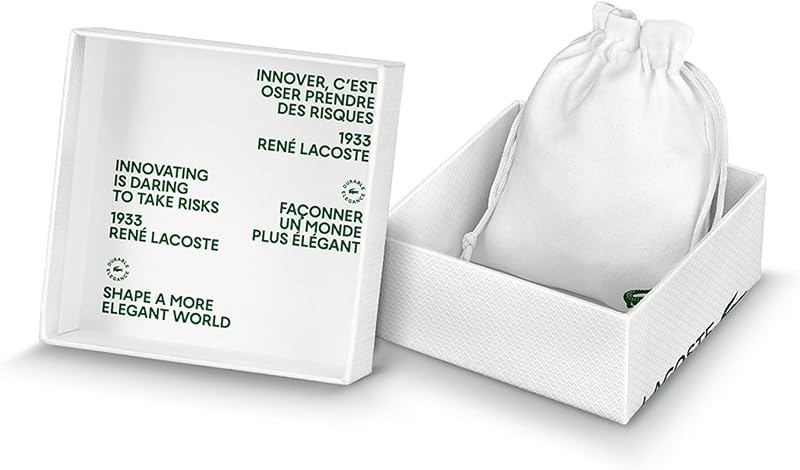 Colar de corrente Lacoste para homem, ARTHOR Collection aço inoxidável, ouro (ouro)