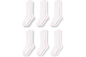 �鶹�� Essentials unisex-child Casual Cotton Ribbed Knee High Socks