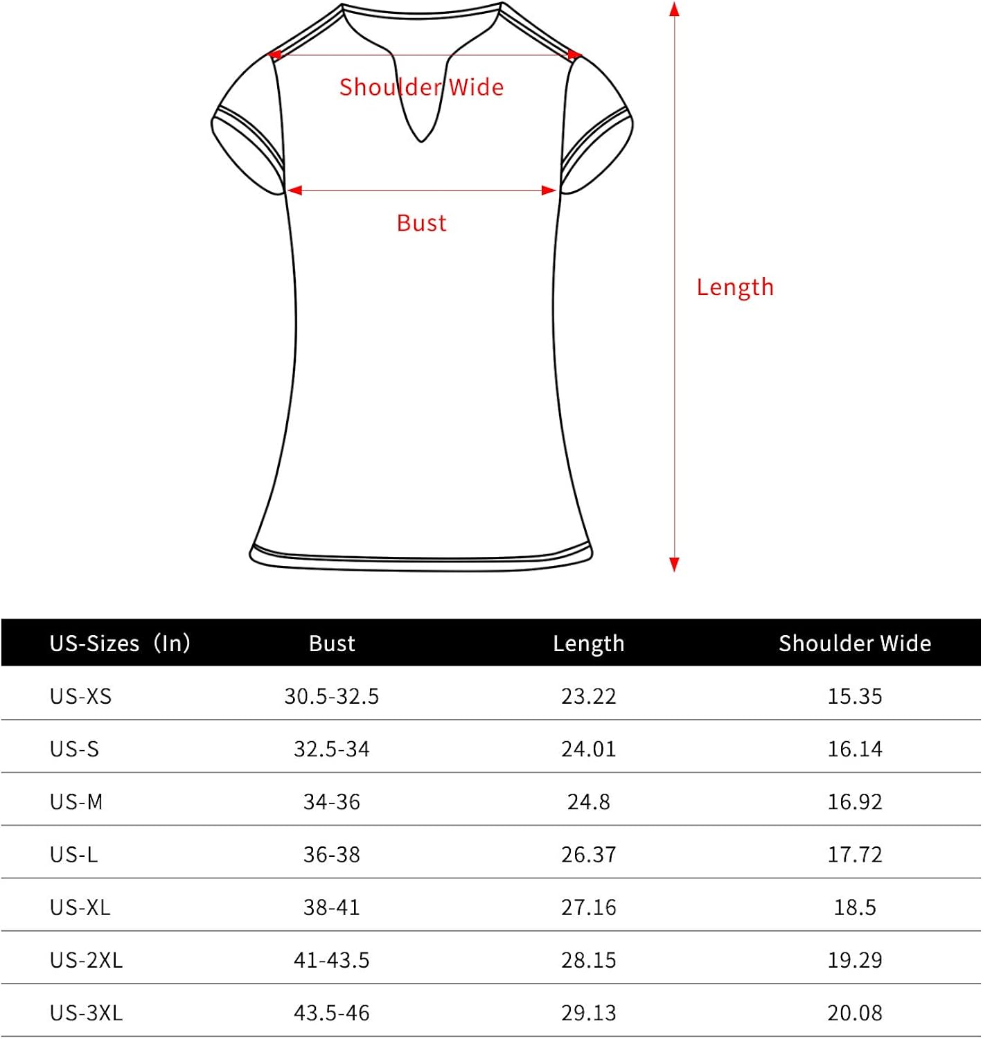 ANIVIVO Tennis Shirts for Women Short Sleeves, Solid Golf T Shirts V-Neck Running Shirts : Clothing