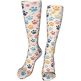 ZCERA Kids Cozy Knee High Tube Compression Socks Funny Novelty Athletic Long Crew Socks for Child Girls Boys Youth 19.8in
