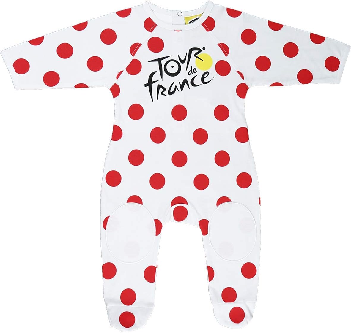 Tamano 18 Meses Diseno Del Maillot Del Lider De La Clasificacion De La Montana Del Tour De Francia Pijama Oficial Para Bebe Color Blanco Le Tour De France Peleles Para Dormir Ropa