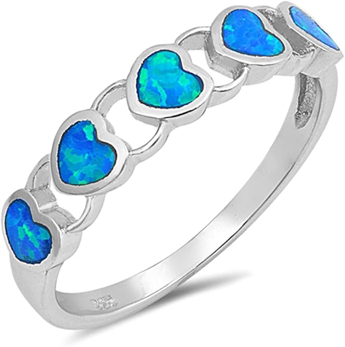 Prime Jewelry Collection Sterling Silver Women's Blue Lab