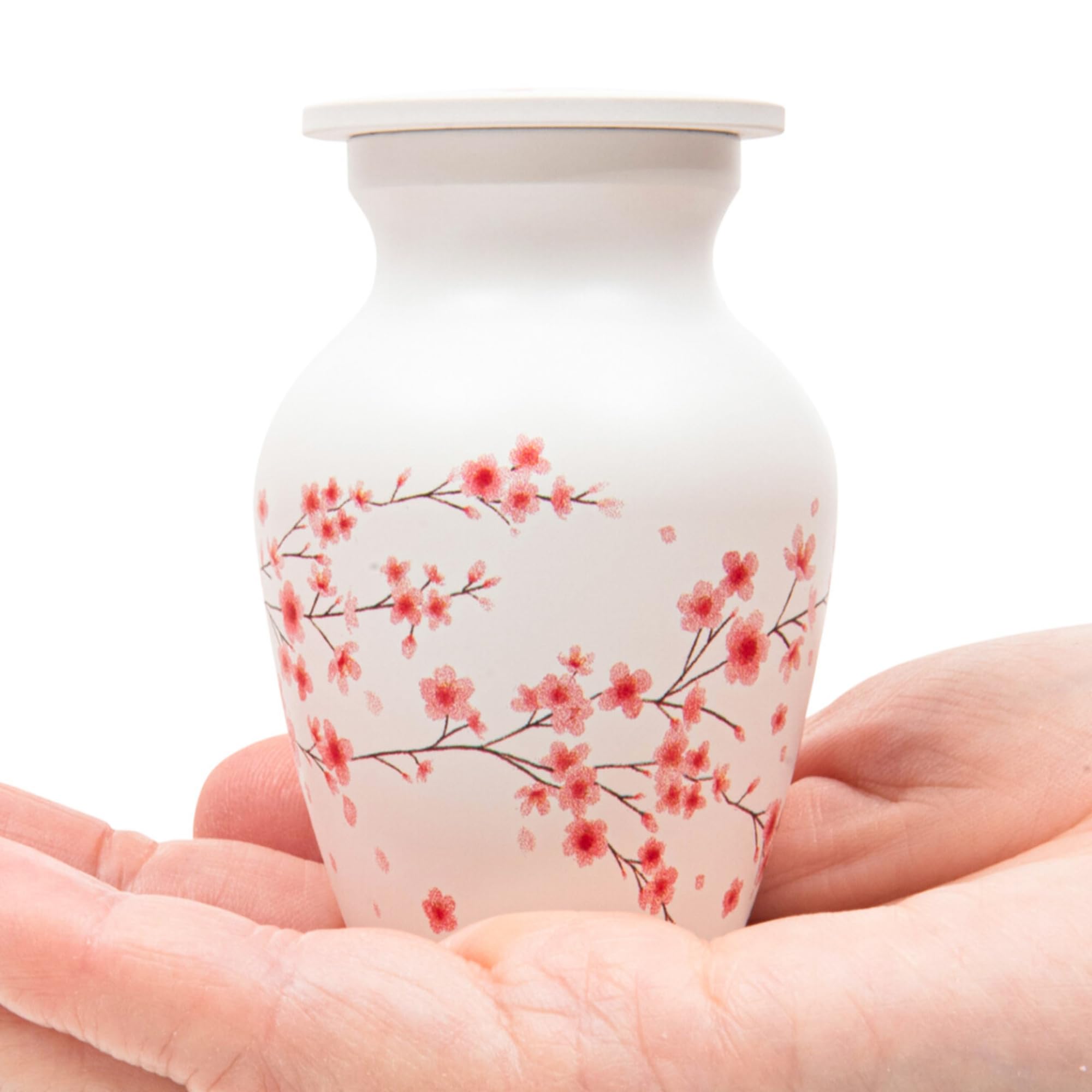 Cremation Urns for Human Ashes Adult Female | Human Urn for Ashes for Women | Decorative for Cremation, Funeral, Burial, Home | Handcrafted Keepsake - Cherry Blossom