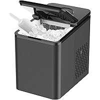 SOOPYK Ice Makers Countertop, Portable Ice Makes 27 lbs in 24 hrs - 9 Ice Cubes Ready in 5-7 Mins, Ice Maker Machine…