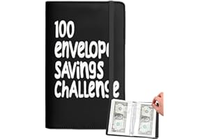 100 Days Money Saving Envelope Budgetstorage Book, Money Saving Binder, Savingchallenge Binder, Easy and Fun Way to Save $5,0