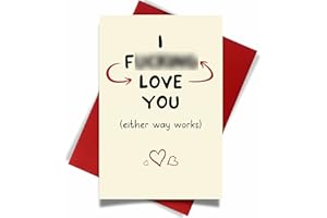 Cheerin Valentines Day Card with Envelope - Funny Valentines Day Gifts for Boyfriend Girlfriend - Anniversary Greeting Cards for Husband Wife - Hilarious Birthday Cards, Love Cards for Him Her