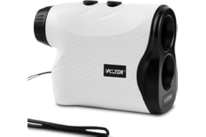 VCJTA Golf Rangefinder with Slope, 550 Yards Laser Range Finder Golfing, 6.5X Magnification, Flag Pole Locking Vibration, Rechargeable Distance Range Finders White