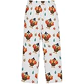 UWSG Pajama Pants Soft Elastic Waist PJ Bottoms Long Sleepwear Lounge Pants with 2 Pockets,S