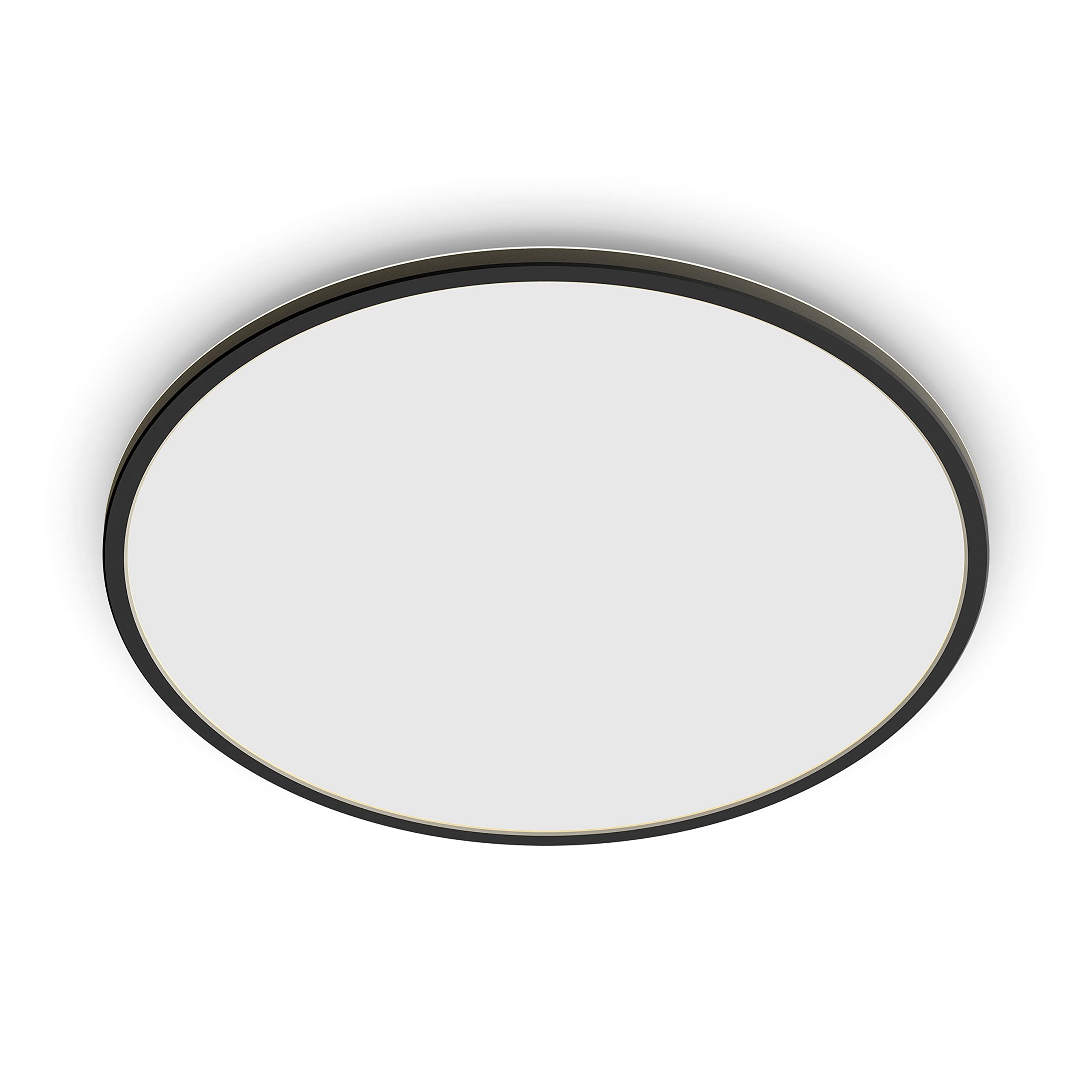 Philips LED SuperSlim Outdoor Ceiling Light 15W [Cool White - Black] Water Resistant IP54, For Garden, Patio and Terrace Lighting.